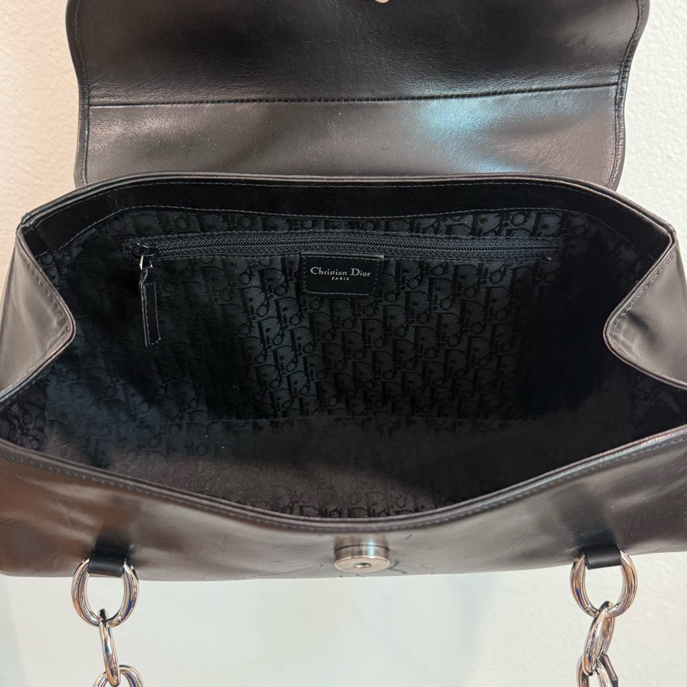 Vintage Dior Diva Black Leather Bag - Picture 9 of 11